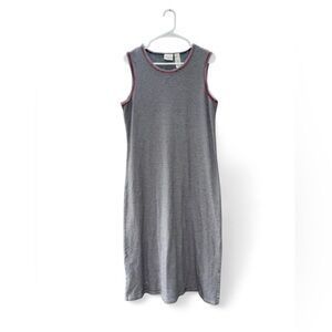Late 80s-Early 90s Liz Claiborne Villager Sport striped tank dress Size XL.